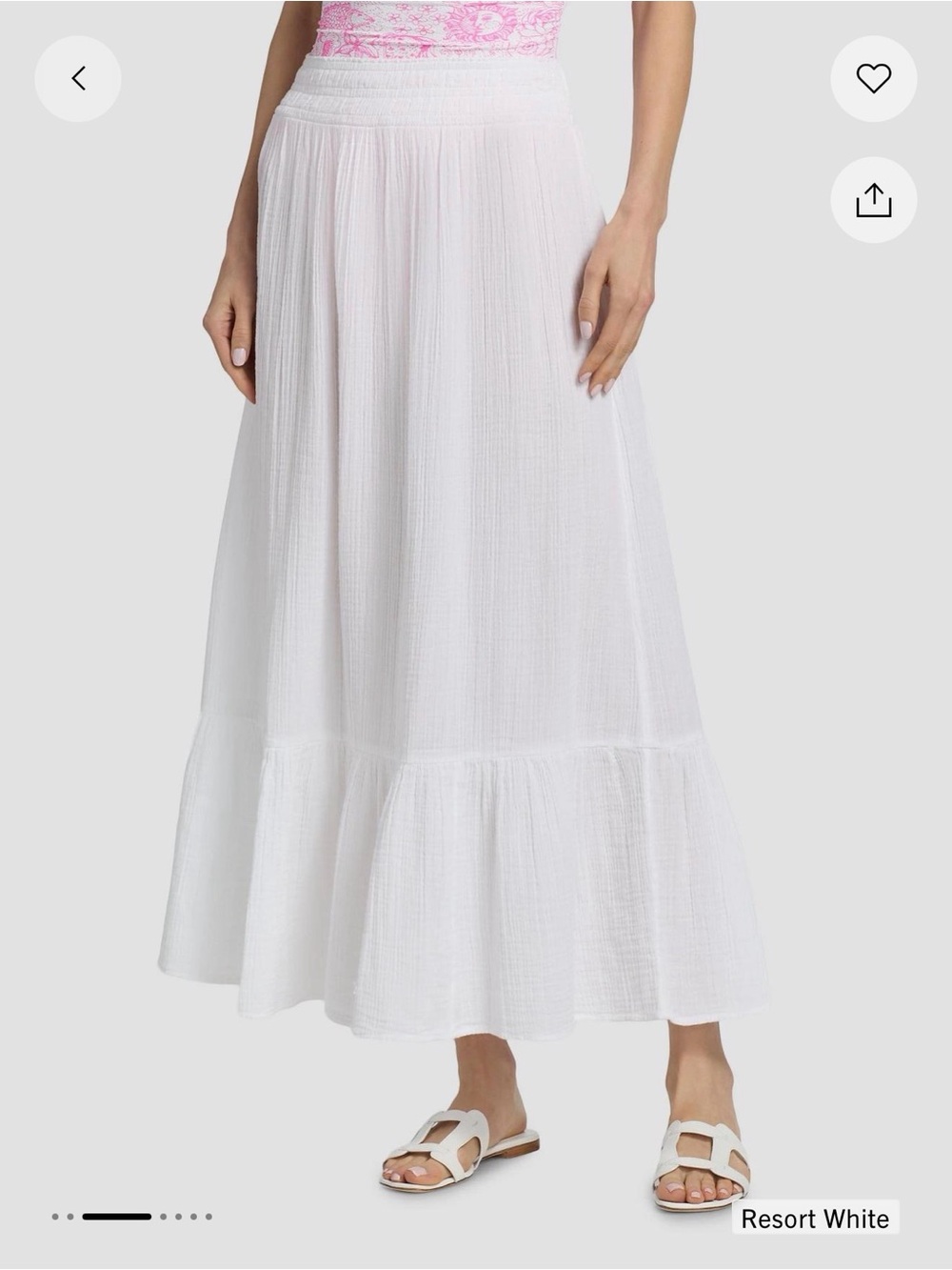 Lilly Pulitzer Resort White Enzo Maxi Skirt Coverup